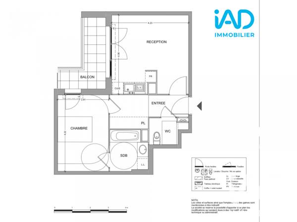 Appartement à vendre 2 pièces 44 m² Sartrouville