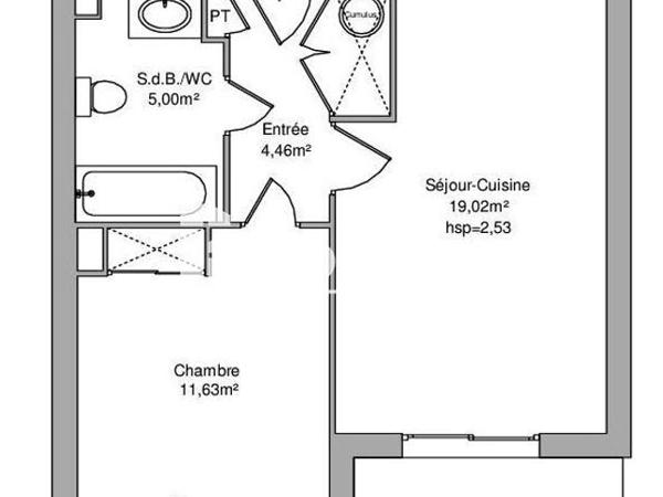 Location Appartement 2 pièces 40.1 m² - 620 PREMIERE AVENUE Antibes 06600