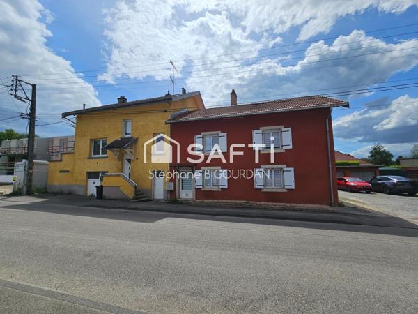 2 Maisons accollées, louées, 243m², Voujeaucourt