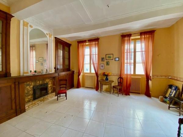 Jegun centre - Maison de maître avec jardin, garages et piscine