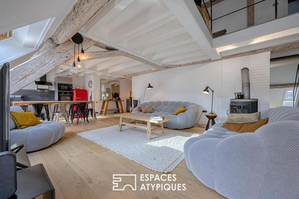 Duplex sous les toits en hypercentre