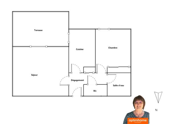 Appartement à vendre 2 pièces terrasse et parking privatif - Port Marianne MONTPELLIER (34)