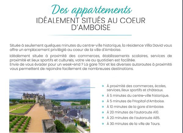 Programme neuf sur Amboise reste 8 appartement 3 pièces sur 16