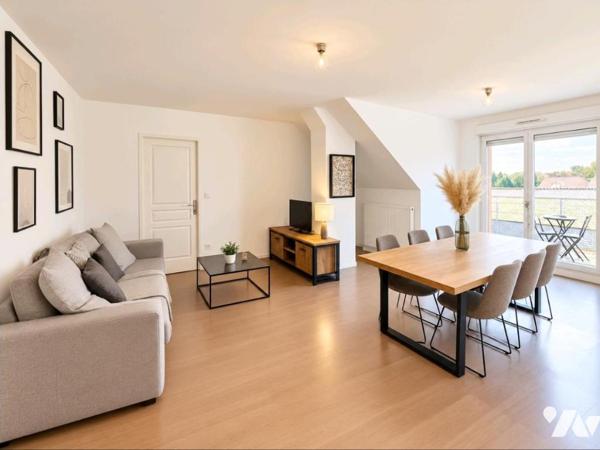 LOUVROIL – Appartement 3 pièces de 63 m² avec balcon et parking