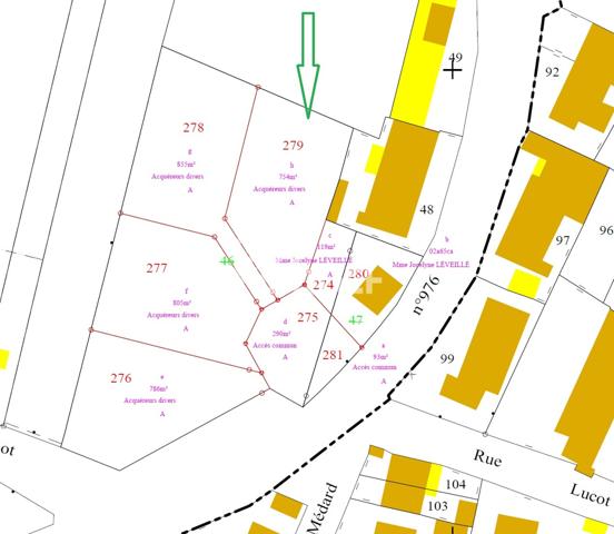 TERRAIN À VENDRE DE 754,00 M²