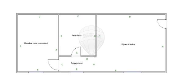 Appartement 1 chambre(s) à vendre