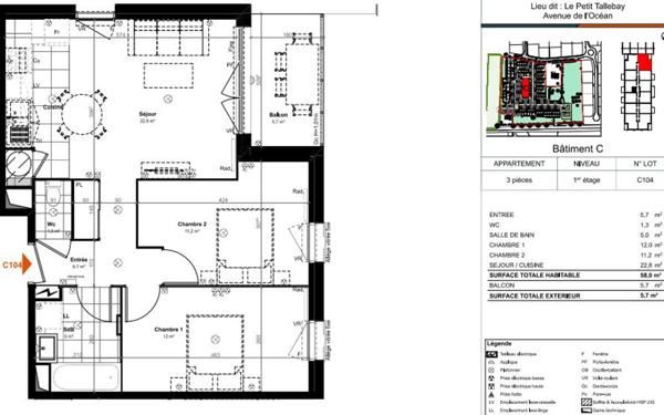 Appartement à vendre    3 pièces •  Saint-Paul-lès-Dax