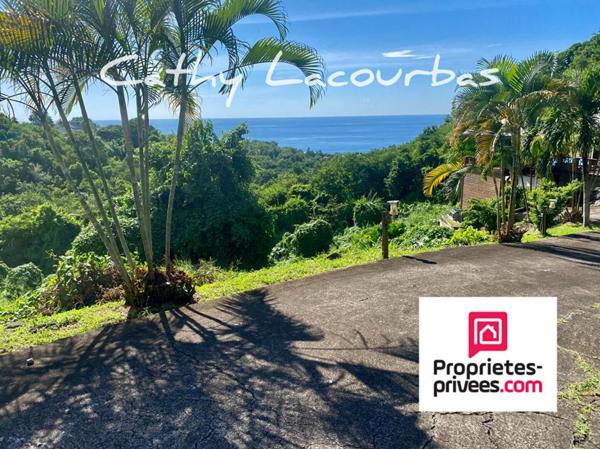 URGENT  - Terrain constructible vue mer - Bouillante 7709 m2