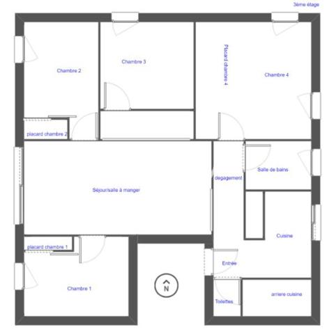 Appartement 5 pièces - 76 m²