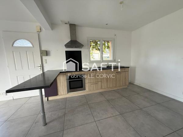 Maison traditionnelle de 79 m2 sur terrain de 557 m2 à INZINZAC LOCHRIST