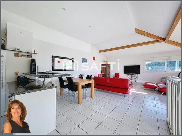 Appartement T4 duplex de 96m² + garage + places extérieures