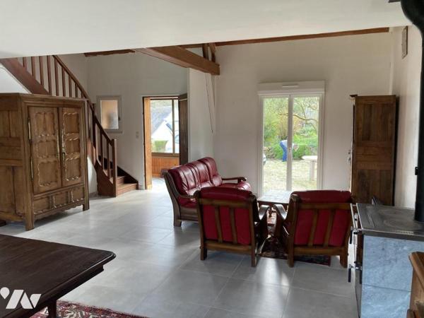 Au calme dans hameau proche mer maison traditionnelle sur terain de 1450 m²