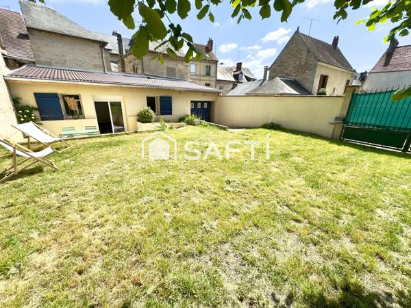 Maison atypique avec jardin sans vis-à-vis en plein centre ville