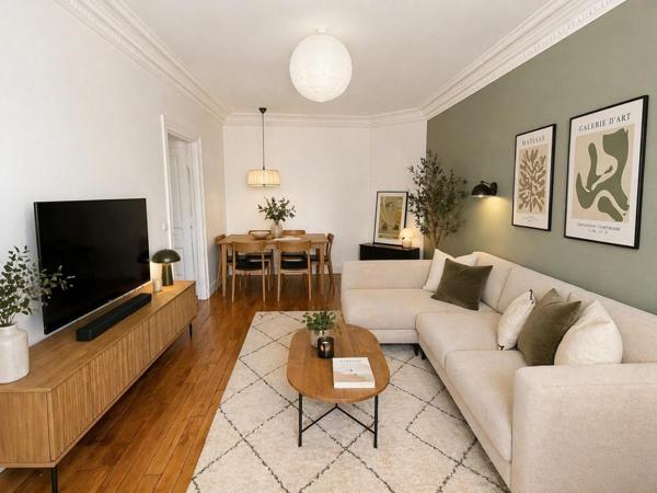 Paris 19e – Élégant 2 pièces de 51 m² entièrement rénové