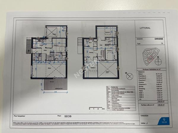 Maison a vendre a Larmor Baden CONTEMPORAINE  AU CALME 4 CHAMBRES LIVRAISON DECEMBRE 2024