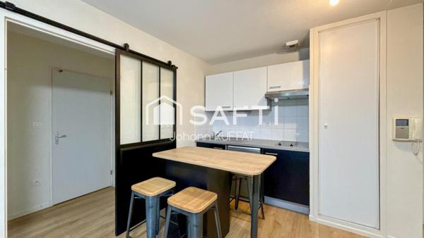 Appartement T2 (calme, jardinet, parking et tram)