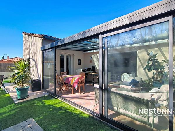 Maison moderne 4 faces à vendre à Sorède - 4 chambres, piscine et 2 garages