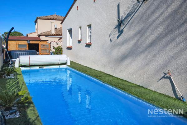 Maison moderne 4 faces à vendre à Sorède - 4 chambres, piscine et 2 garages