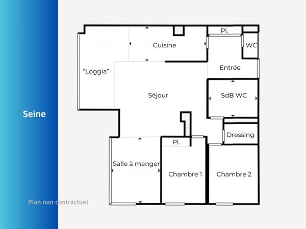 Vue Seine, étage élevé Beaugrenelle