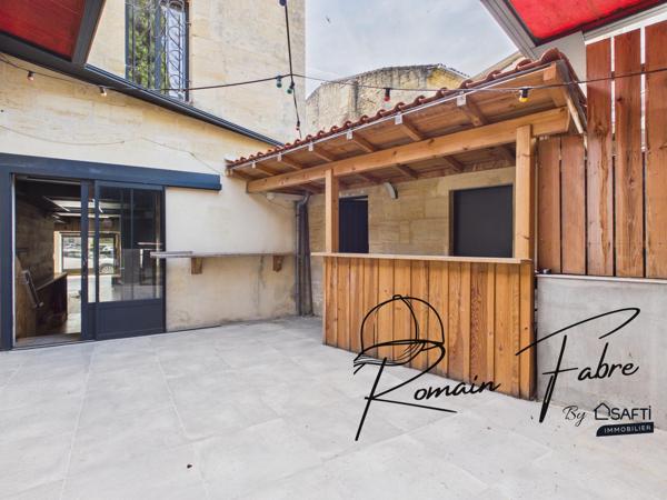 Immeuble alliant local commercial et habitation de 104 m2 en plein cœur de St André de Cubzac