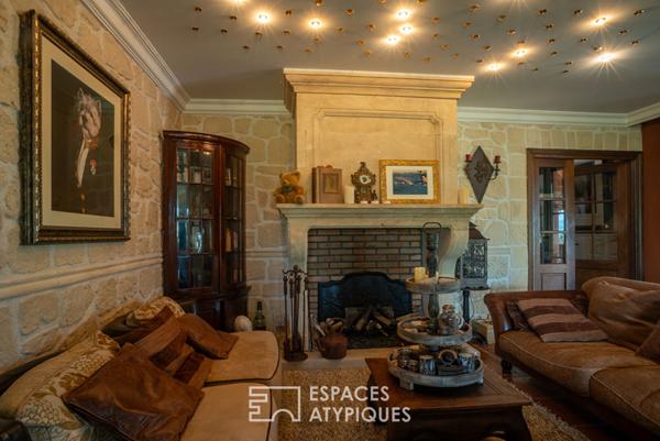 Villa de charme d’inspiration provençale avec son incomparable panorama sur les monts d’Ardèche