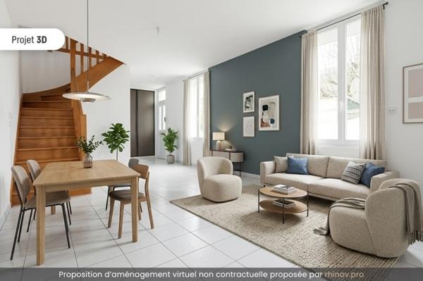 Maison à vendre |  Tours |  4 pièces | 65 m²