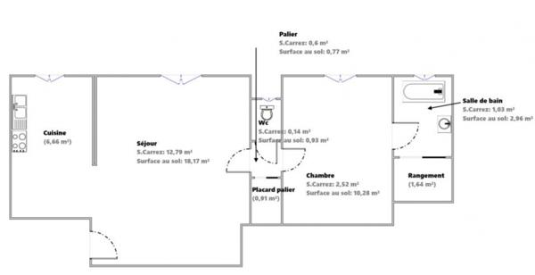 Appartement à vendre 2 pièces 42 m² Melun