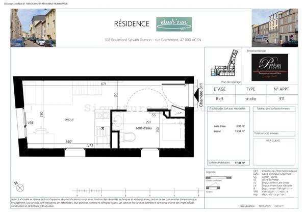 Studio à vendre 17 m² Agen