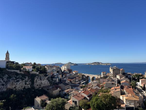 Marseille (13007) VENTE APPARTEMENT TYPE 2/3 60,07 M2 CARREZ BALCON VUE MER VALLON DES AUFFES BD CIEUSSA 13007 MARSEIL