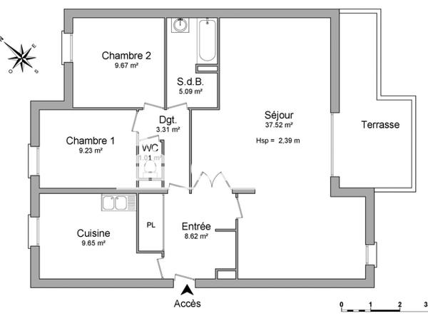 Location Appartement 4 pièces 84.63 m² - 830 CHEMIN DE LA BARRE Toulon 83000