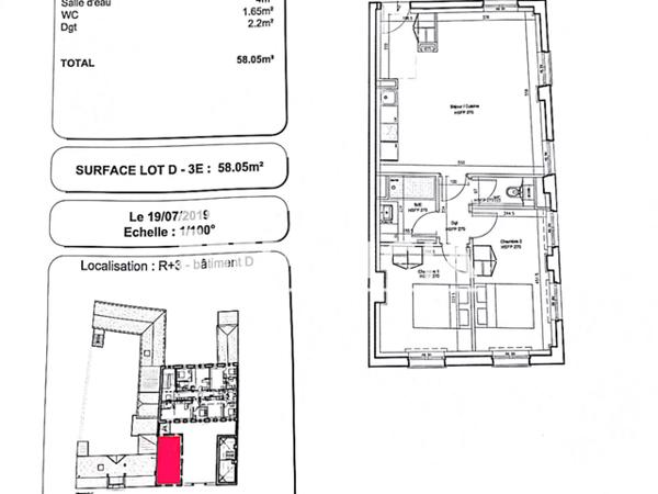 Location Appartement 3 pièces 58.2 m² - 14/16 RUE DE METZ Nancy 54000
