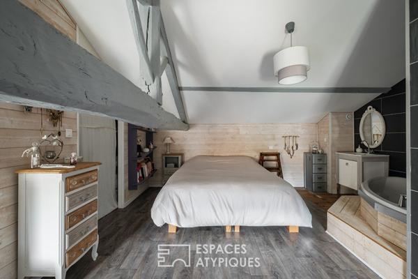 Maison en pierre chargée d’histoire dans un cadre bucolique