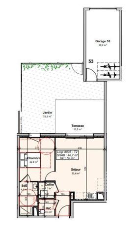 Appartement à vendre 2 pièces 47 m² Givrand