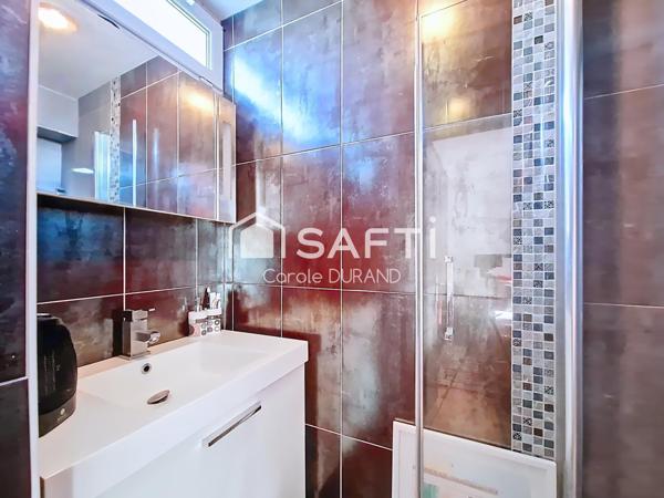 Appartement 4 chambres, garage fermé, cave, balcon