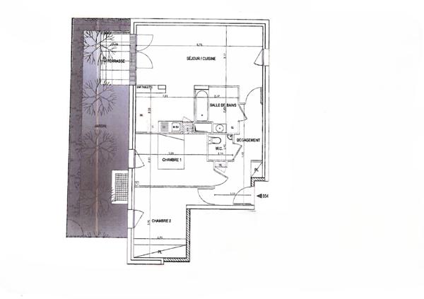 Appartement Nantes 3 pièce(s) 61.9 m2