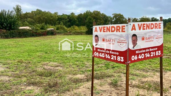 Terrain a vendre 1500 m2 a Casteljaloux.