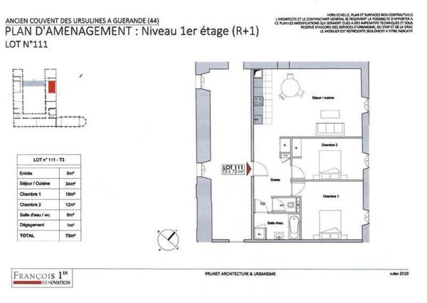 Appartement 3 pièces - 44350 Guérande