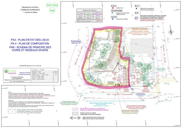 Terrain à vendre  1000 m2 BRIGNAIS - 69