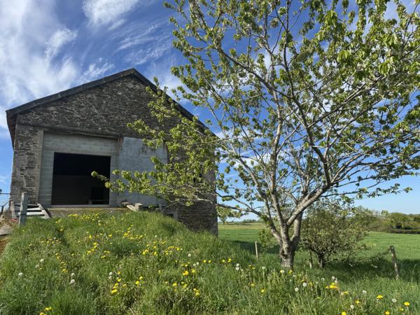 Ancien corps de ferme à rénover avec 4,28 hectares près de Rieupeyroux