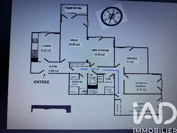 Appartement à vendre 5 pièces 95,5 m² Compiègne