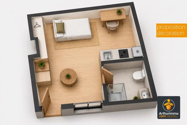 Vente Appartement 1 pièces 12 m2 à Lyon 7