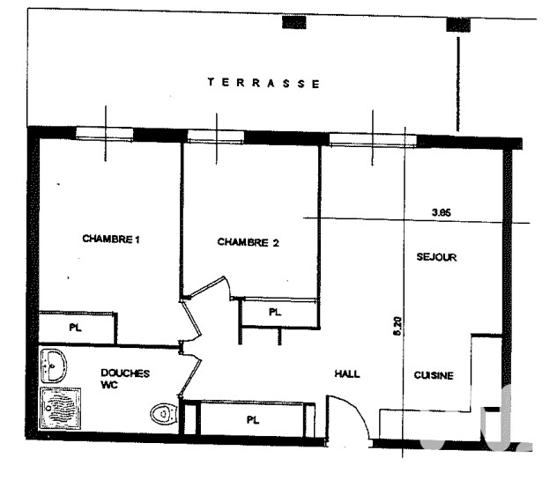 Appartement à vendre 3 pièces 61 m² Vallauris
