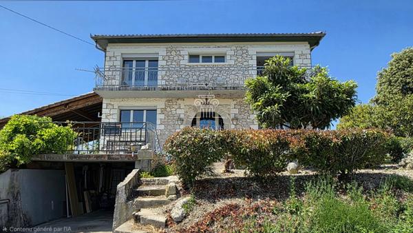 Lavardac (47230) MAISON T5 - 147M² EN CAMPAGNE AVEC TERRAIN D'1HA ET PISCINE / PROCHE LAVARDAC