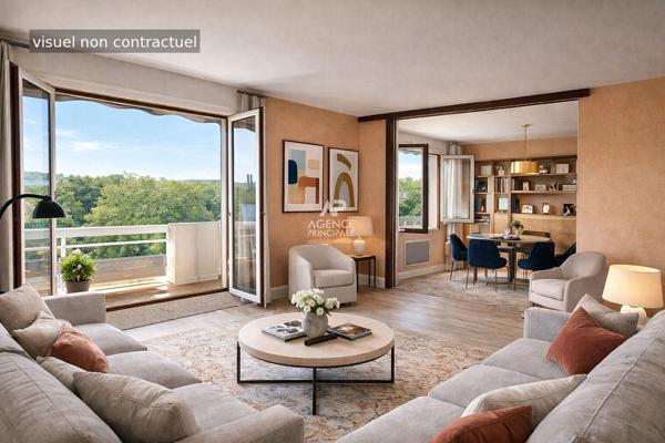 CHAVILLE - Rive Gauche - Appartement 3-4 pièces avec balcon, cave et box. €449 000 ** - Référence 677-C