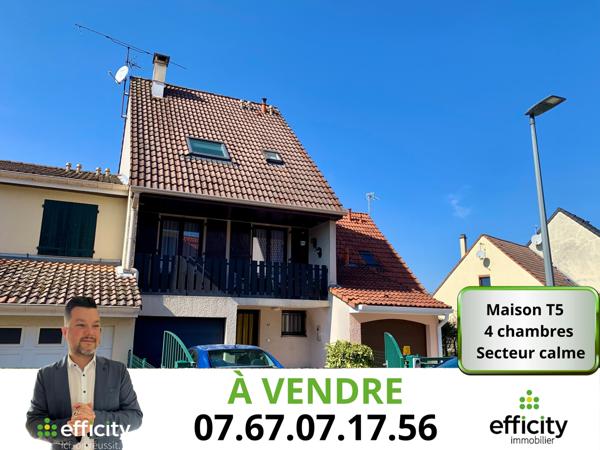 Maison 5 pièces - 93 m² Exclusivité efficity