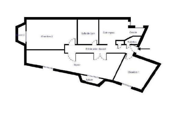 Appartement 3 pièces - 44000 Nantes