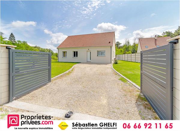 maison de plain-pied avec 3 chambres cellier grand terrain de 1860 m²