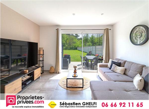 maison de plain-pied avec 3 chambres cellier grand terrain de 1860 m²