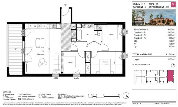 Appartement T4 - 335 000€ L'UNION (31240) - Référence 76