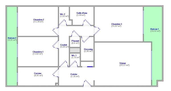 Appartement Nogent Sur Marne 4 pièce(s) 100.07 m2